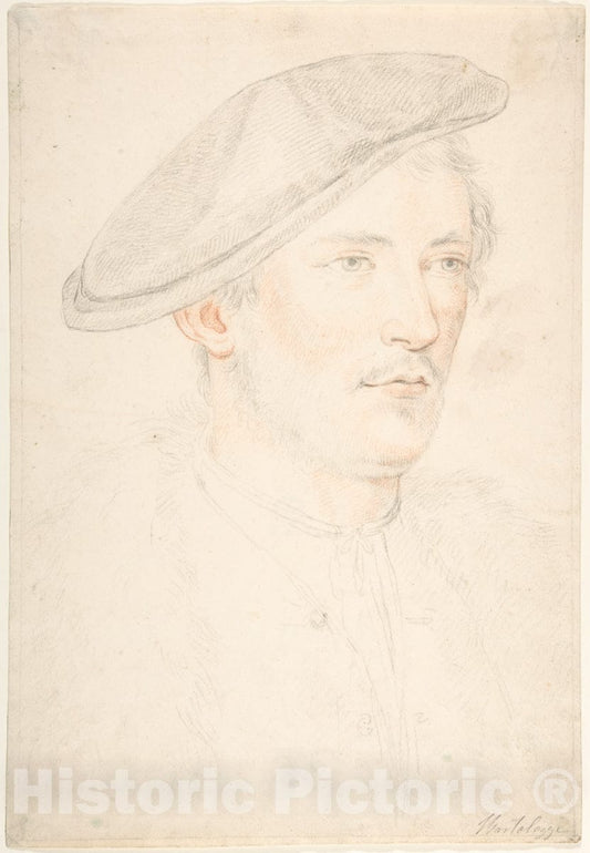 Art Print : Francesco Bartolozzi - Anonymous Portrait : Vintage Wall Art