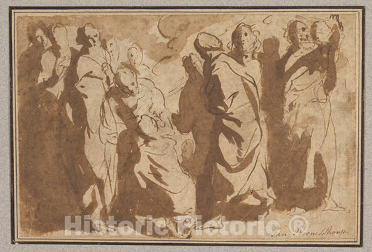 Art Print : Jacob Jordaens - Christ Healing The Paralytic : Vintage Wall Art