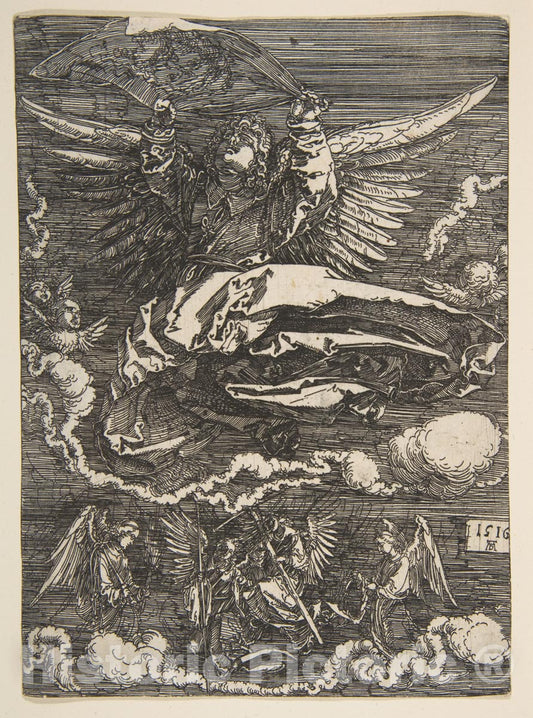 Art Print : Albrecht Dürer - The Sudarium Held by One Angel 1 : Vintage Wall Art