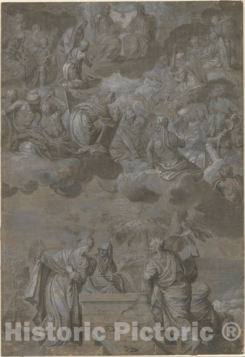 Art Print : Paolo Veronese (Paolo Caliari) - Allegory of The Redemption of The World : Vintage Wall Art