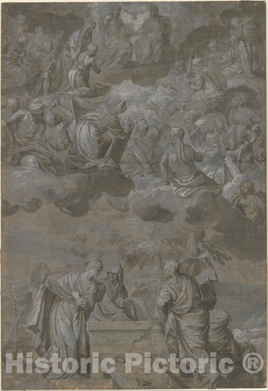 Art Print : Paolo Veronese (Paolo Caliari) - Allegory of The Redemption of The World : Vintage Wall Art
