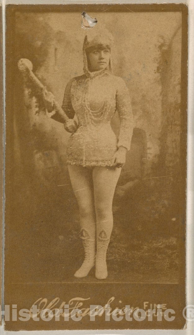 Photo Print : Portrait of Actress, from The Actresses Series (N664) Promoting Old Fashion Fine Cut Tobacco - 437003 : Vintage Wall Art