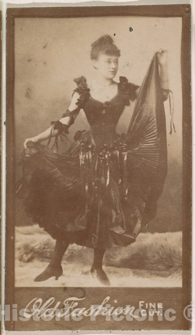 Photo Print : Dancer, from The Actresses Series (N664) Promoting Old Fashion Fine Cut Tobacco - 437004 : Vintage Wall Art