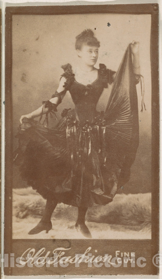 Photo Print : Dancer, from The Actresses Series (N664) Promoting Old Fashion Fine Cut Tobacco - 437004 : Vintage Wall Art