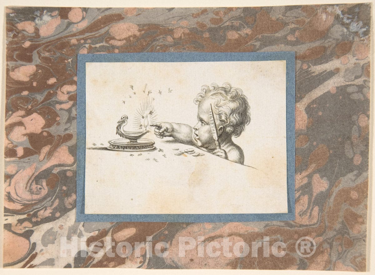 Art Print : Swiss, Late 16th to Early 17th Century - Allegory of Life : Vintage Wall Art