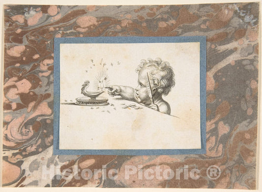 Art Print : Swiss, Late 16th to Early 17th Century - Allegory of Life : Vintage Wall Art
