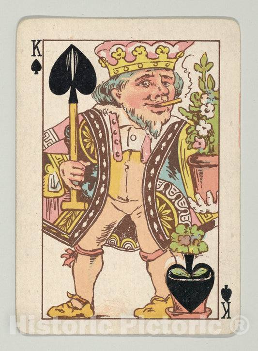 Art Print : Kinney Brothers Tobacco Company - Harlequin Series 2, a Set of Playing Cards Issued as Premiums by Kinney Brothers Tobacco : Vintage Wall Art