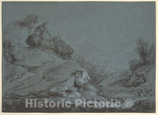 Art Print : Thomas Gainsborough - Landscape : Vintage Wall Art