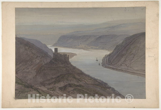 Art Print : Eugène Cicéri - Design for a Stage Set at The Opéra, Paris - 437197 : Vintage Wall Art