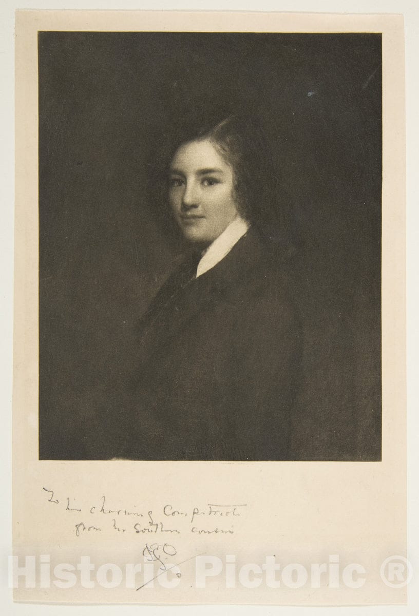 Art Print : Sir William Boxall - James McNeill Whistler, Age 14 : Vintage Wall Art