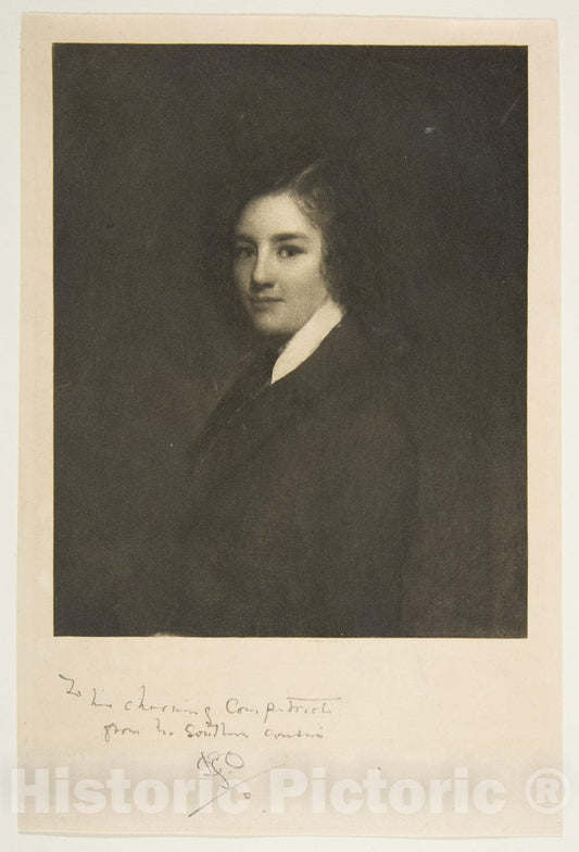 Art Print : Sir William Boxall - James McNeill Whistler, Age 14 : Vintage Wall Art