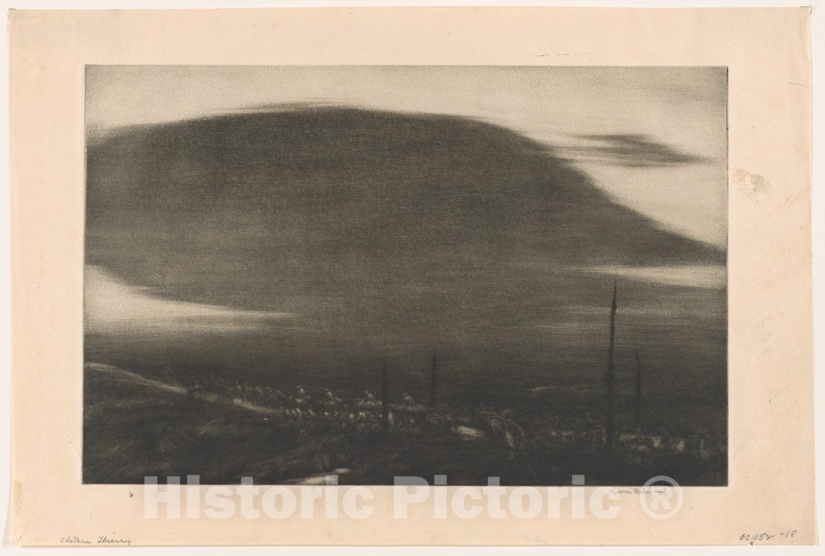 Art Print : Kerr Eby - No Man's Land - St. Mihiel Drive : Vintage Wall Art
