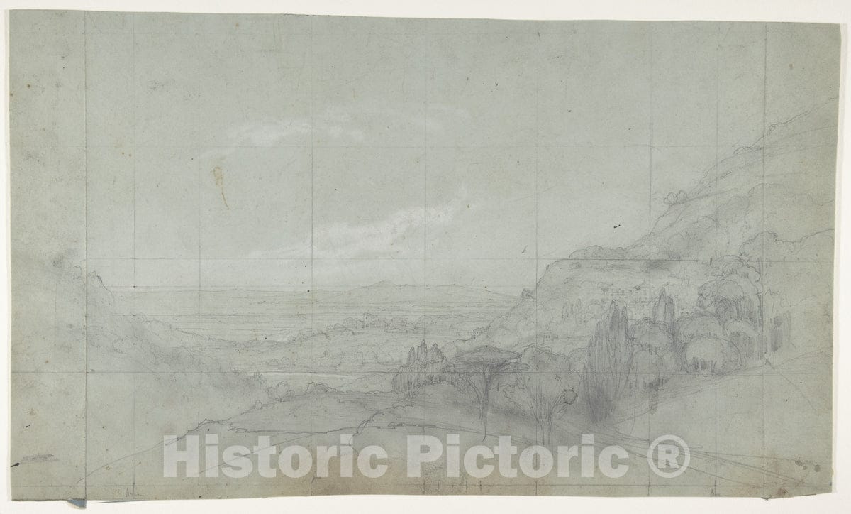 Art Print : Eugène Cicéri - Design for a Stage Set at The Opéra, Paris - 437267 : Vintage Wall Art