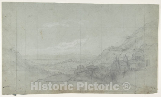 Art Print : Eugène Cicéri - Design for a Stage Set at The Opéra, Paris - 437267 : Vintage Wall Art