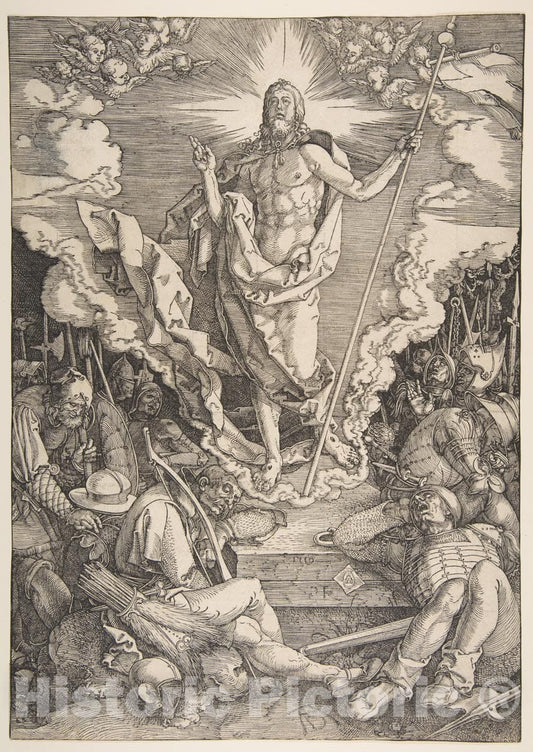 Art Print : Albrecht Dürer - The Resurrection 1 : Vintage Wall Art