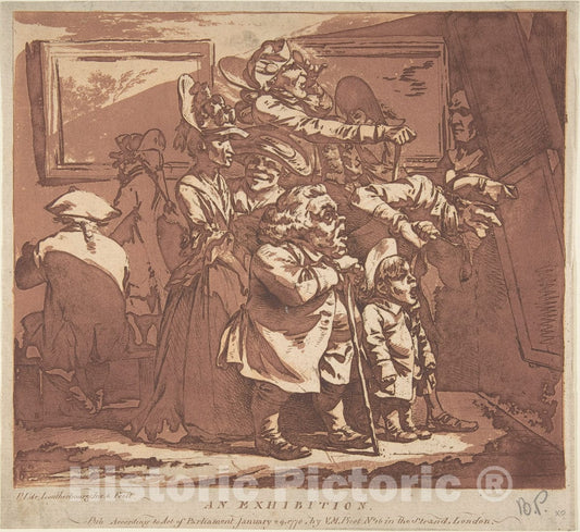 Art Print : Philippe Jacques de Loutherbourg - an Exhibition : Vintage Wall Art