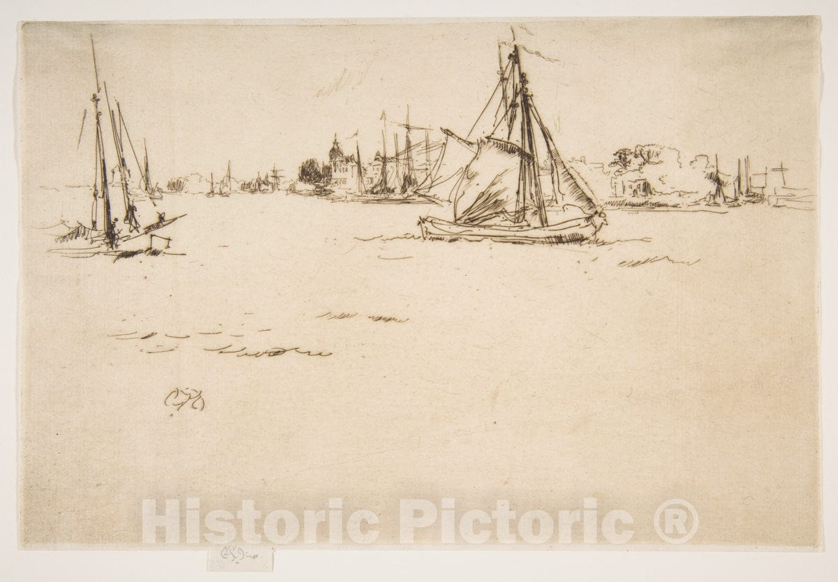 Art Print : James McNeill Whistler - Dordrecht : Vintage Wall Art