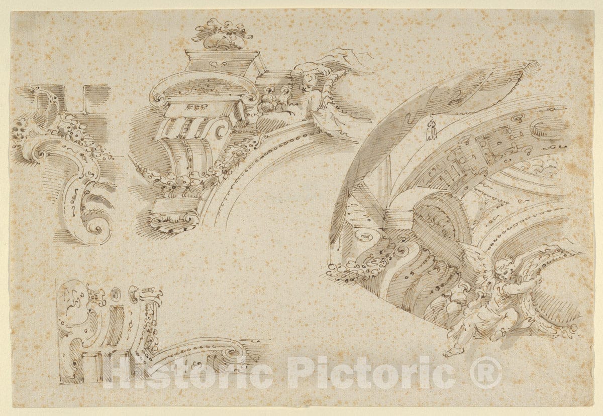 Art Print : Michelangelo Colonna - Architecture : Vintage Wall Art