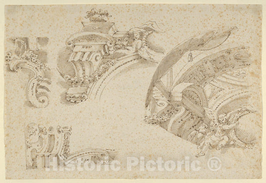 Art Print : Michelangelo Colonna - Architecture : Vintage Wall Art