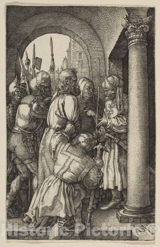 Art Print : Albrecht Dürer - Christ Before Pilate, from The Passion 2 : Vintage Wall Art