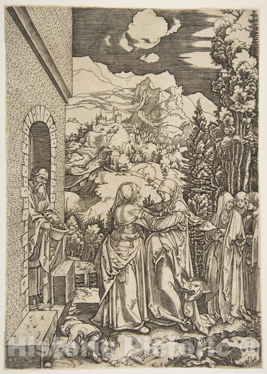 Art Print : Albrecht Dürer - The Visitation, from The Life of The Virgin (Copy) 2 : Vintage Wall Art
