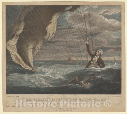 Art Print : William P. Sherlock - Major Money Adrift in The North Sea : Vintage Wall Art