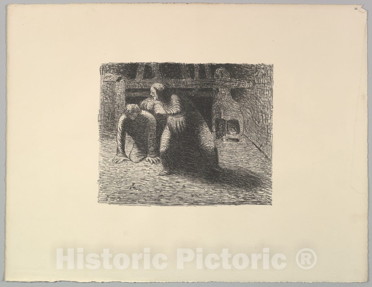 Art Print : Ernst Barlach - Curse (Verfluchung) : Vintage Wall Art