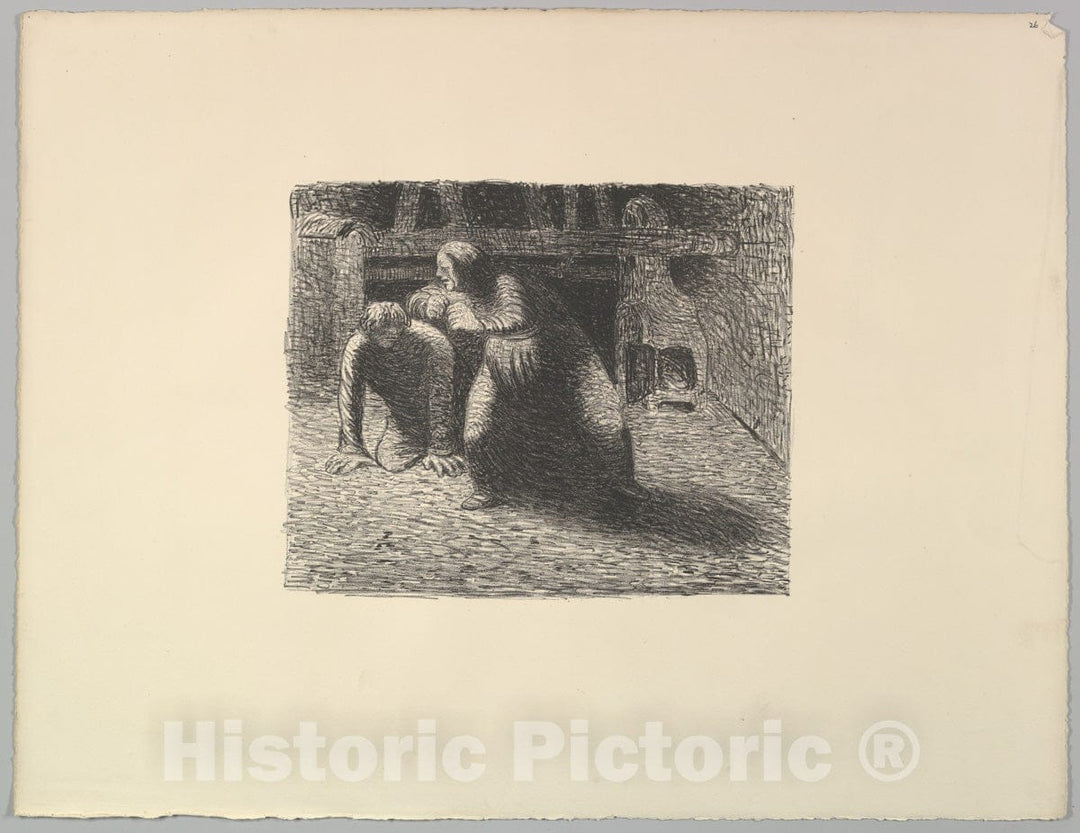 Art Print : Ernst Barlach - Curse (Verfluchung) : Vintage Wall Art