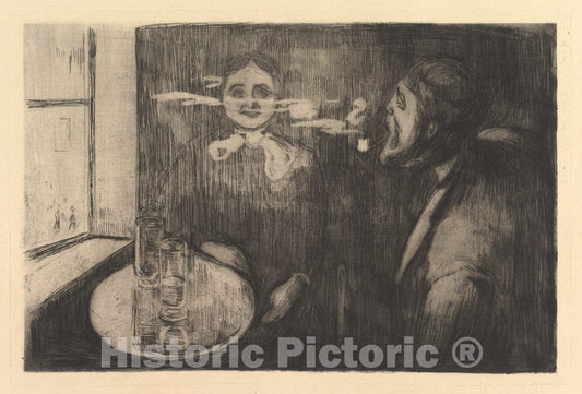 Art Print : Edvard Munch - Tête-à-tête : Vintage Wall Art