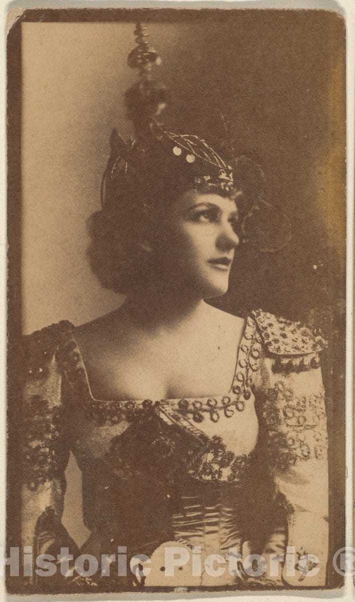 Photo Print : Actress Wearing Costume with Pointed hat, from The Actresses Series (N668) : Vintage Wall Art