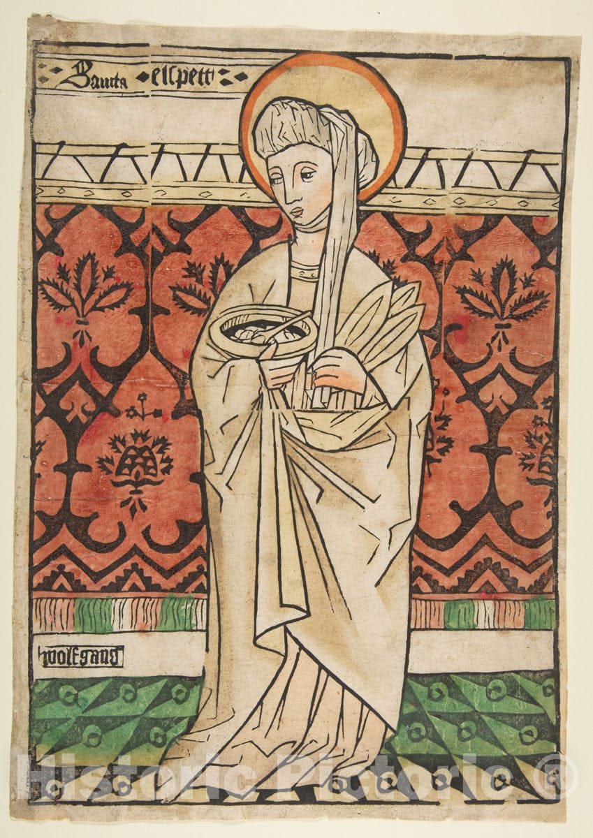 Art Print : Wolfgang - Saint Elizabeth of Hungary : Vintage Wall Art