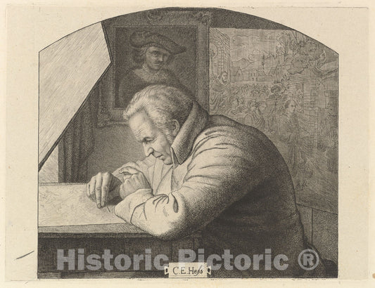 Art Print : Ludwig Emil Grimm - Carl Ernst Christoph Hess : Vintage Wall Art