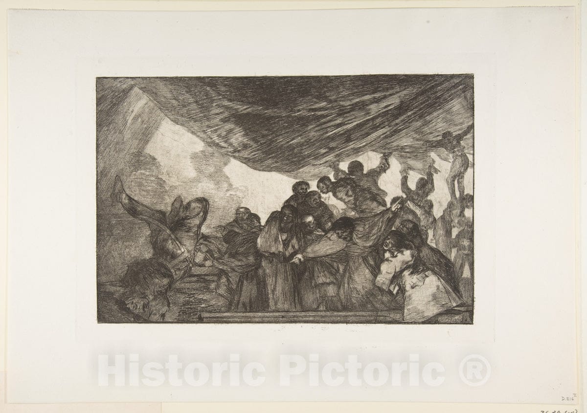 Art Print : Goya - Plate 13 from The 'Disparates':Clear Folly 1 : Vintage Wall Art