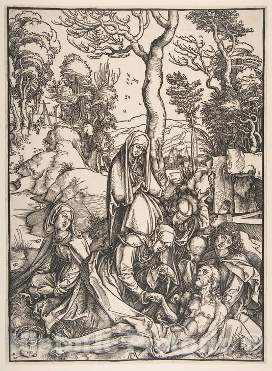 Art Print : Albrecht Dürer - The Lamentation : Vintage Wall Art