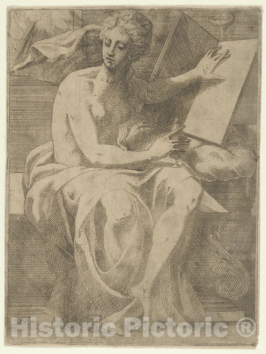 Art Print : Antonio Fantuzzi - A Sibyl : Vintage Wall Art