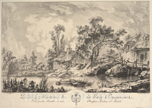 Art Print : Jean Pierre Louis Laurent Hoüel - Landscape 2 : Vintage Wall Art