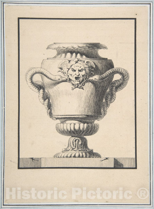 Art Print : L.N. Percenet - Design for a Vase : Vintage Wall Art