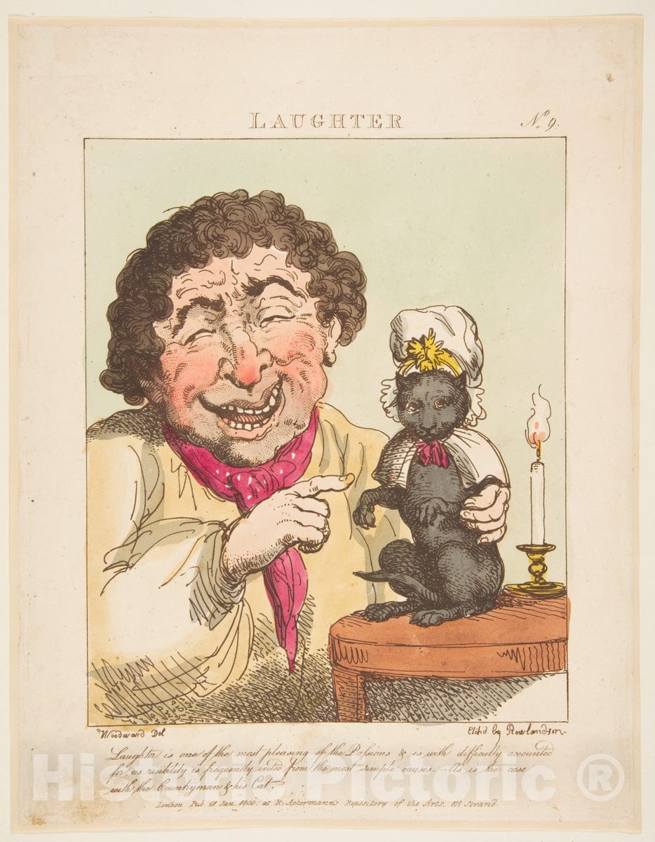 Art Print : Thomas Rowlandson - Laughter : Vintage Wall Art