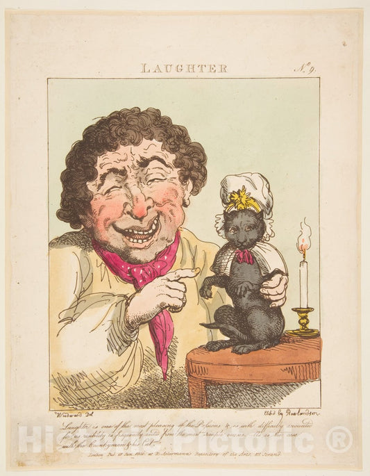 Art Print : Thomas Rowlandson - Laughter : Vintage Wall Art