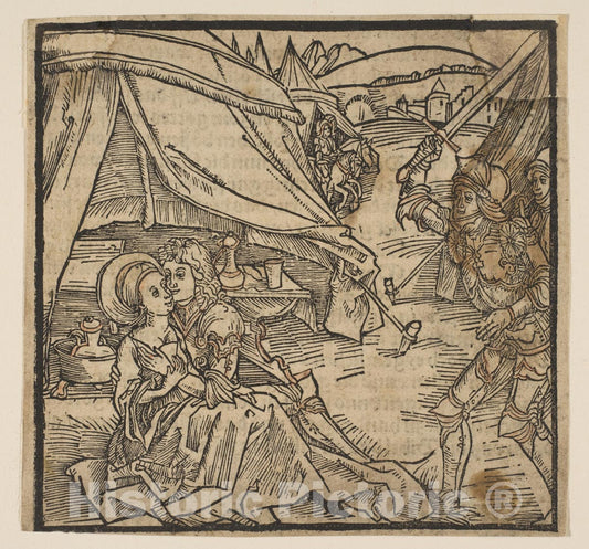 Art Print : Albrecht Dürer - Illustration from The Ritter von Turn, 1493 1 : Vintage Wall Art
