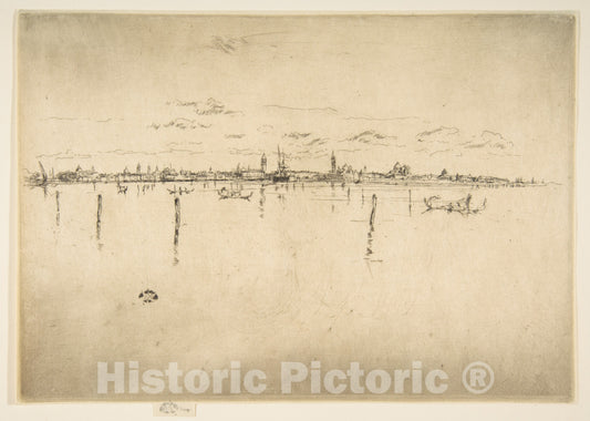 Art Print : James McNeill Whistler - Little Venice (The Little Venice) 2 : Vintage Wall Art