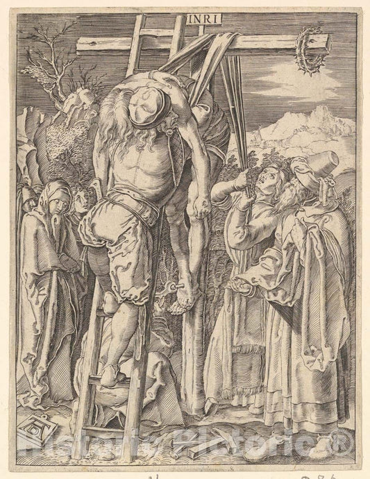 Art Print : Albrecht Dürer - Engraved Copies of The Little Passion - 438336 : Vintage Wall Art