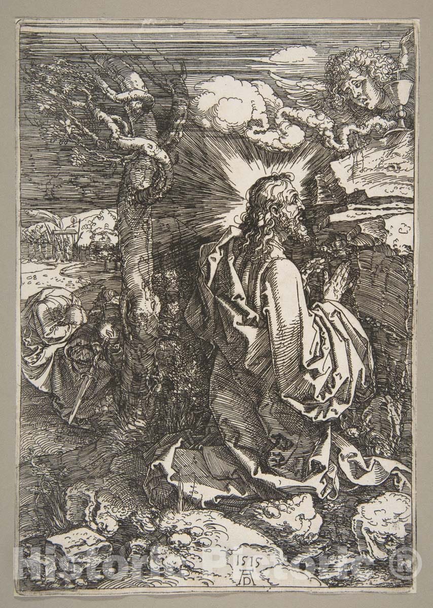 Art Print : Albrecht Dürer - Agony in The Garden 2 : Vintage Wall Art