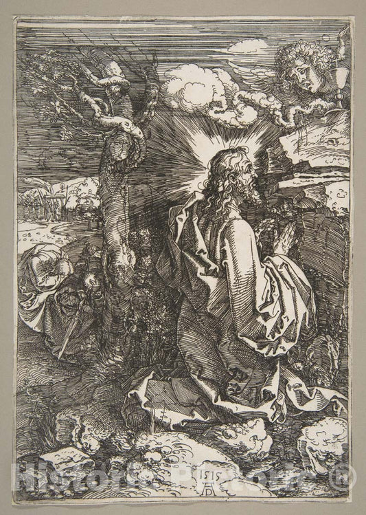 Art Print : Albrecht Dürer - Agony in The Garden 2 : Vintage Wall Art