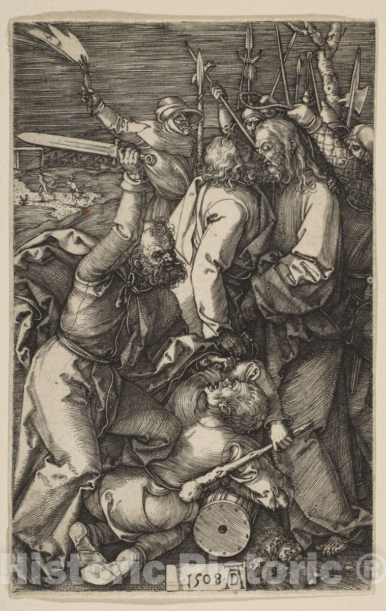 Art Print : Albrecht Dürer - Betrayal of Christ, from The Passion : Vintage Wall Art