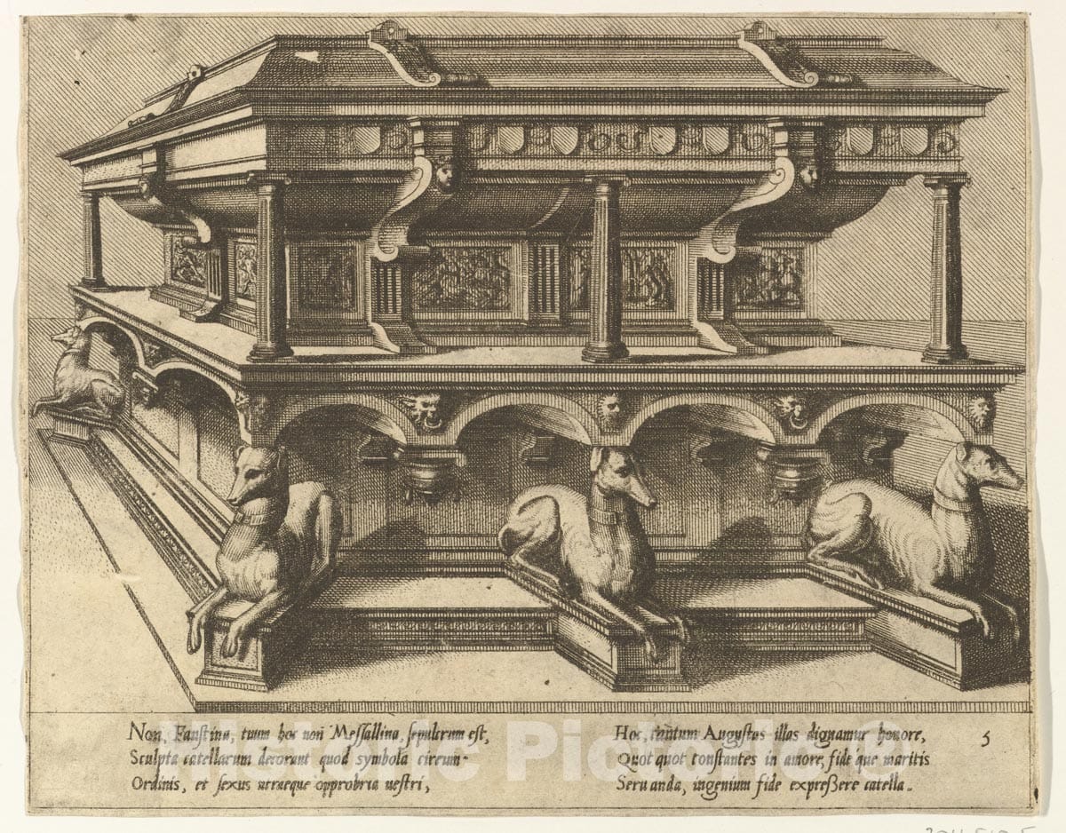 Art Print : Hans Vredeman de Vries - Cœnotaphiorum (5) : Vintage Wall Art