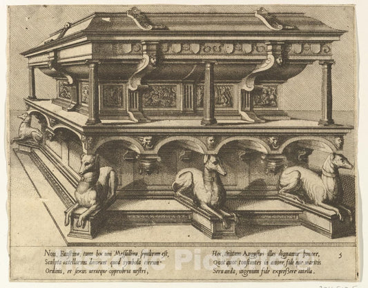 Art Print : Hans Vredeman de Vries - Cœnotaphiorum (5) : Vintage Wall Art