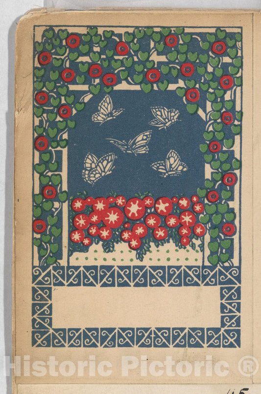 Art Print : Gustav Kalhammer - Butterflies (Schmatterlingen) : Vintage Wall Art