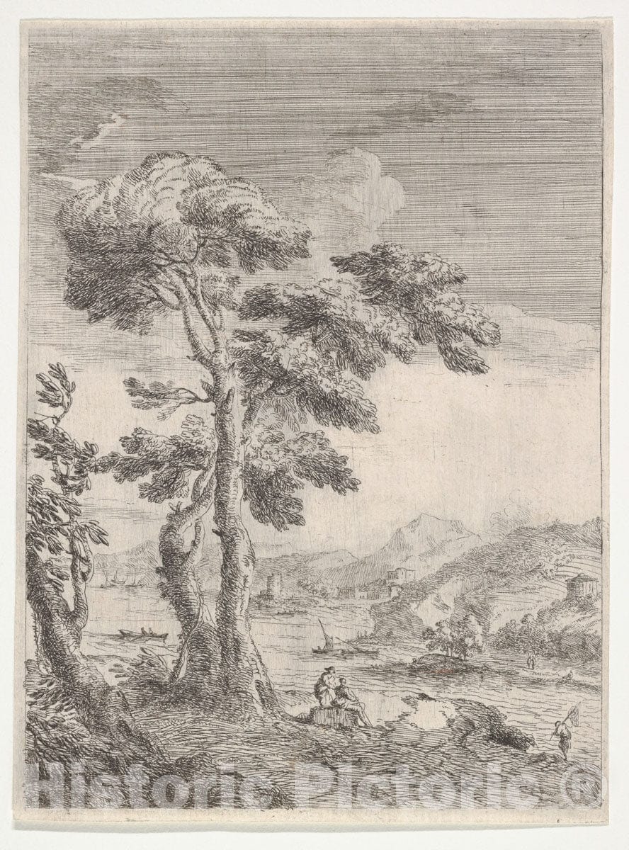 Art Print : Paolo Anesi - Pastoral Scene : Vintage Wall Art