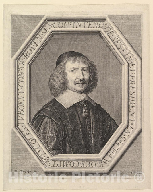 Art Print : Jean Morin - Jacques Tuboeuf, Intendant des finances : Vintage Wall Art